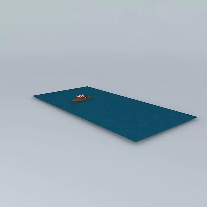 Santa Kayak Free 3D model_0