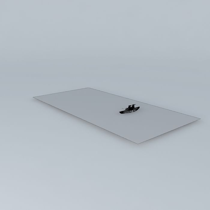 Santa Kayak Free 3D model_4