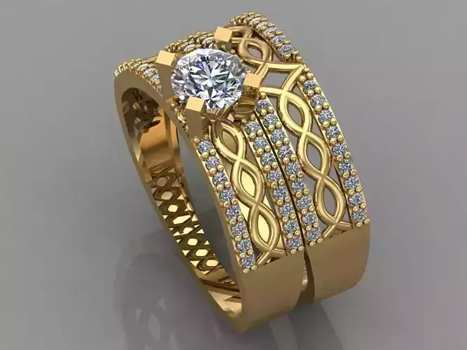 GC GOLD T026- Diamond ring 