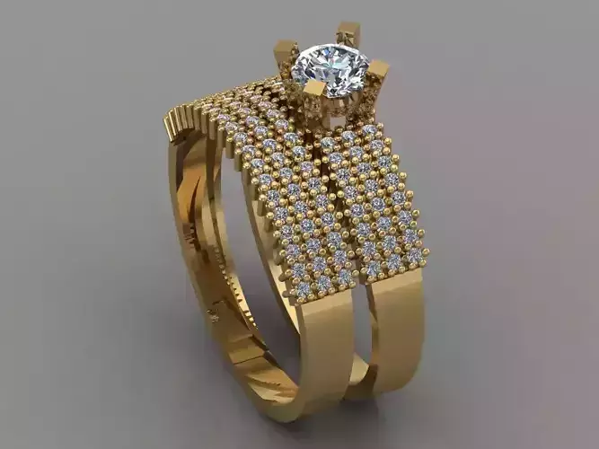 GC GOLD T032- Diamond ring 