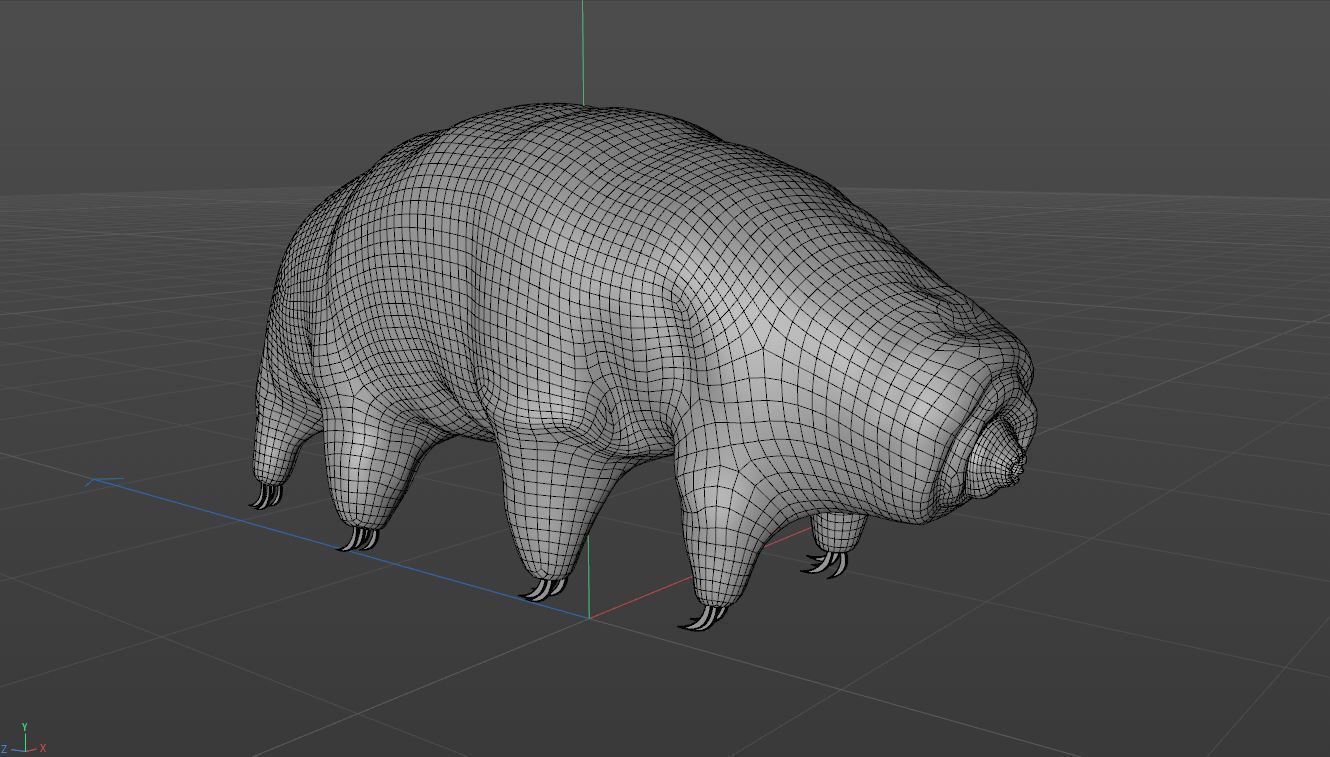 Tardigrade 3D model hamster 3D model_7