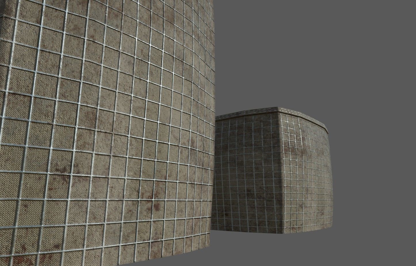 Military Barricade Pack Low-poly 3D model_8