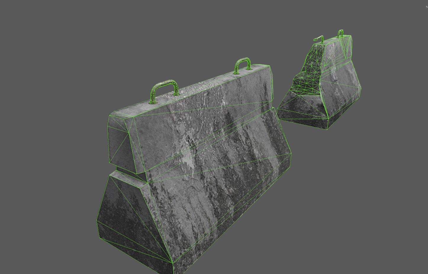 Military Barricade Pack Low-poly 3D model_20