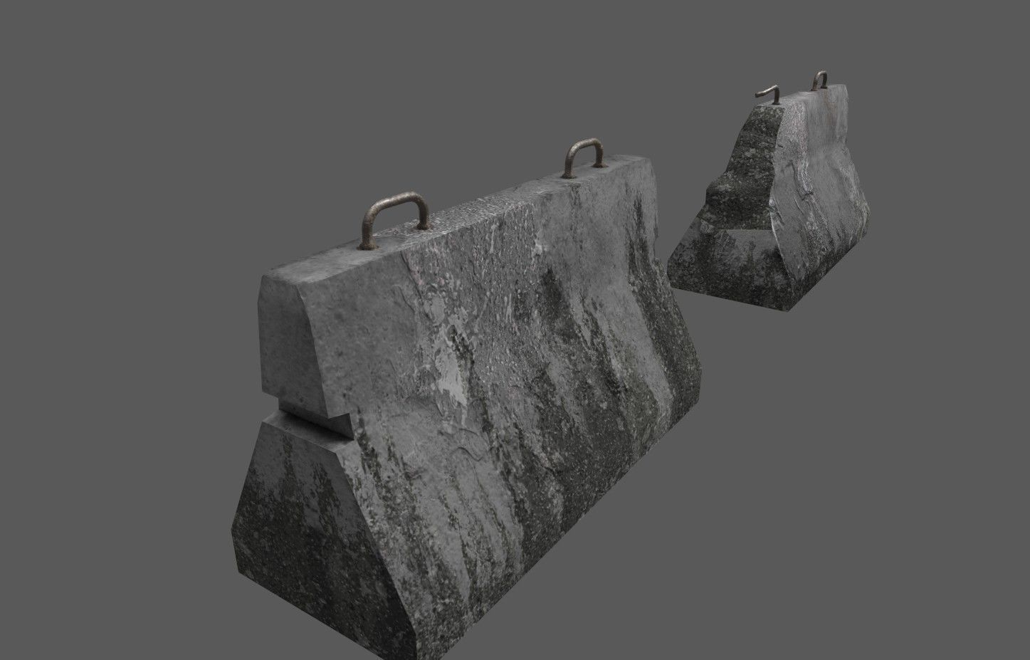 Military Barricade Pack Low-poly 3D model_6