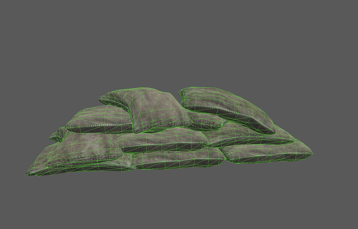 Military Barricade Pack Low-poly 3D model_22