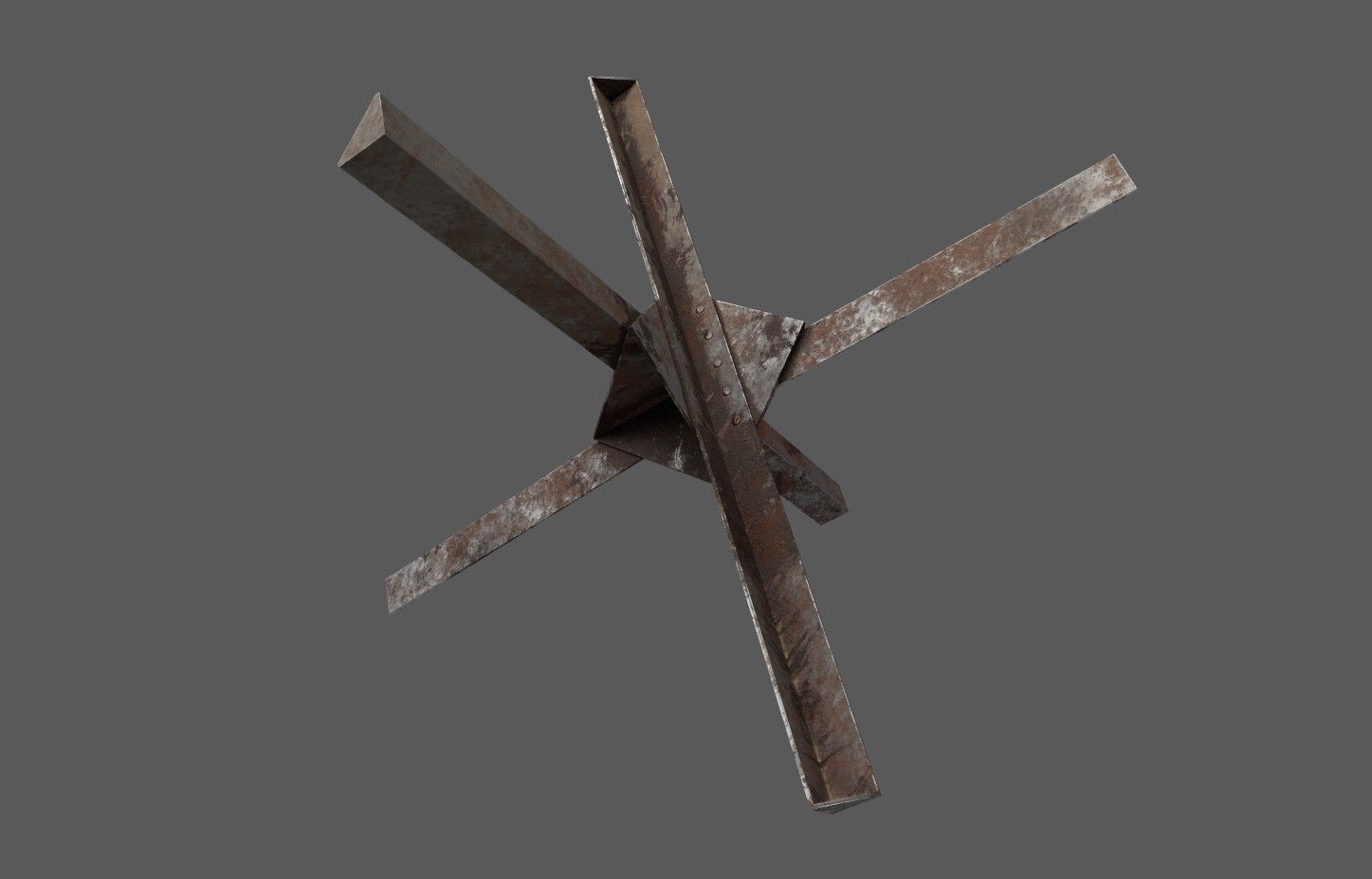 Military Barricade Pack Low-poly 3D model_1