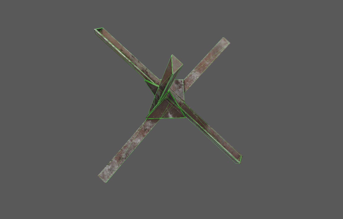 Military Barricade Pack Low-poly 3D model_19