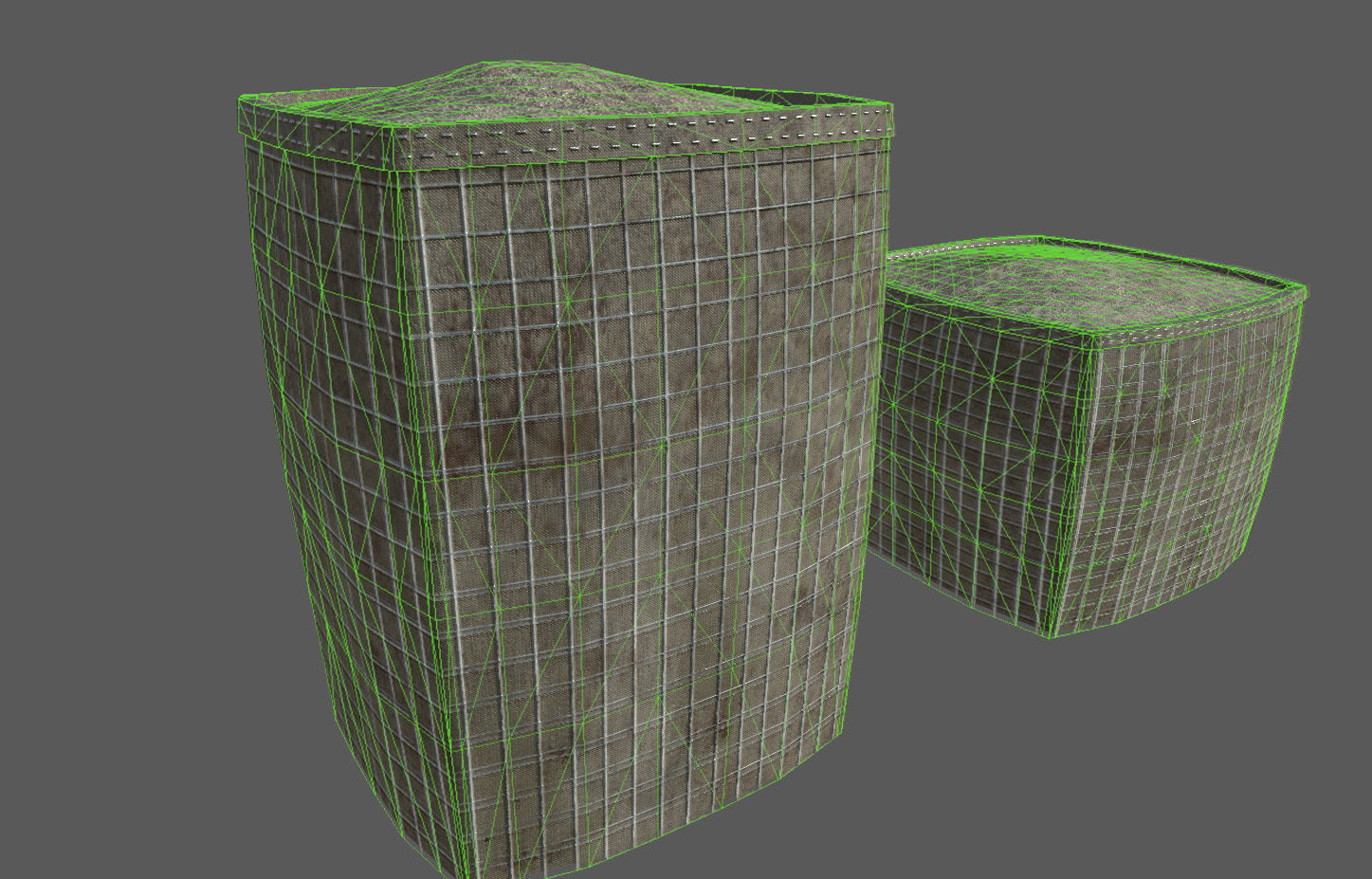 Military Barricade Pack Low-poly 3D model_21