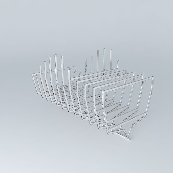 Mounted frames Free 3D model_4