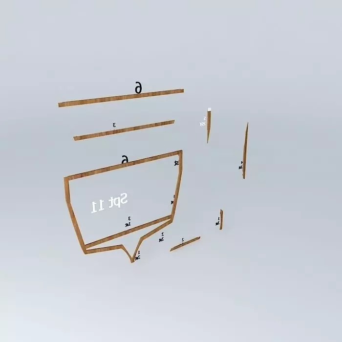 Spt 11, boat frame Free 3D model