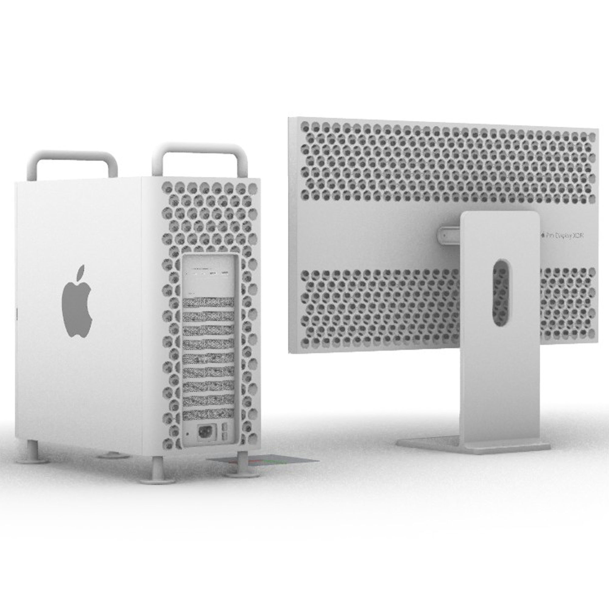 Apple 2019 MAC PRO pro display XDR computer 3D model 3D model_6