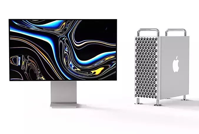 Apple 2019 MAC PRO   pro display XDR computer 3D model 3D model