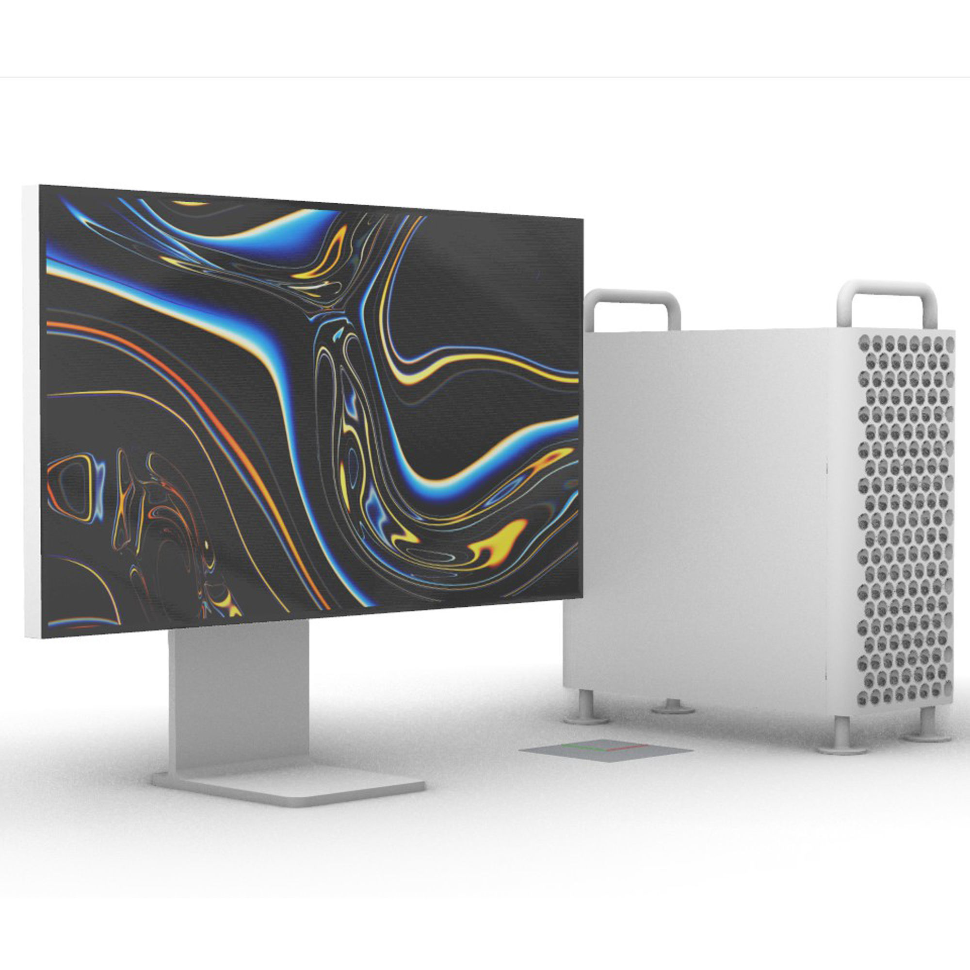 Apple 2019 MAC PRO pro display XDR computer 3D model 3D model_7