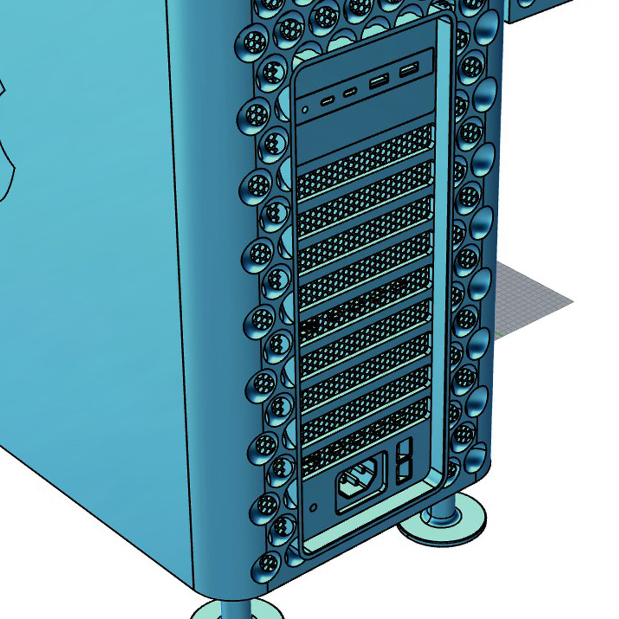 Apple 2019 MAC PRO pro display XDR computer 3D model 3D model_5