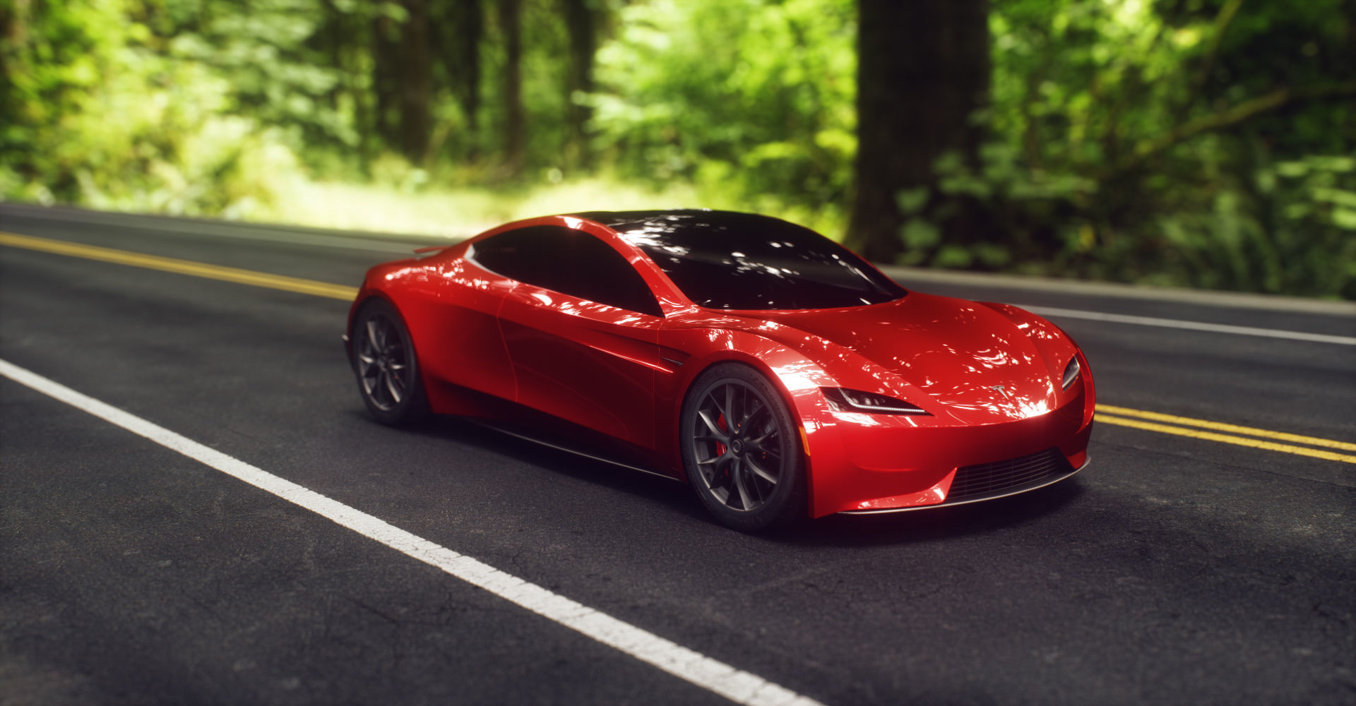 Tesla Roadster 2 Low-poly 3D model_10