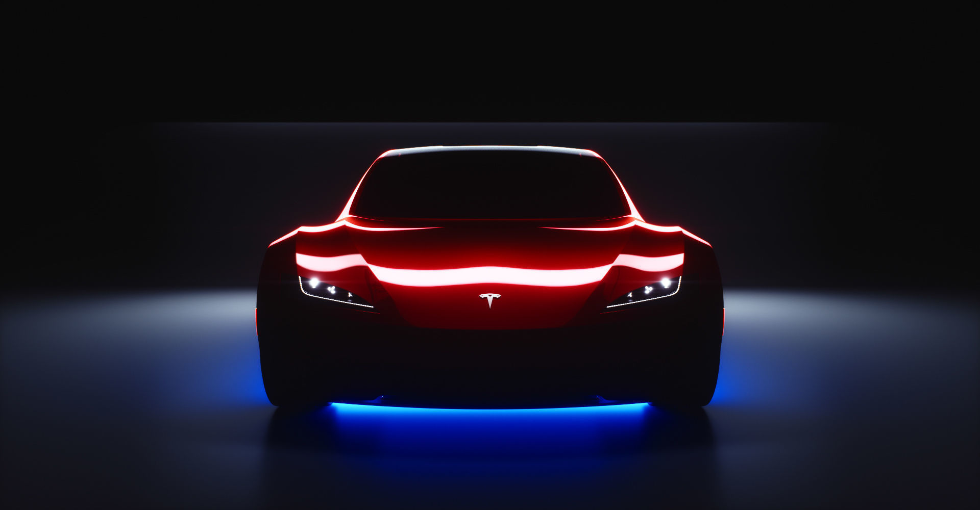 Tesla Roadster 2 Low-poly 3D model_27