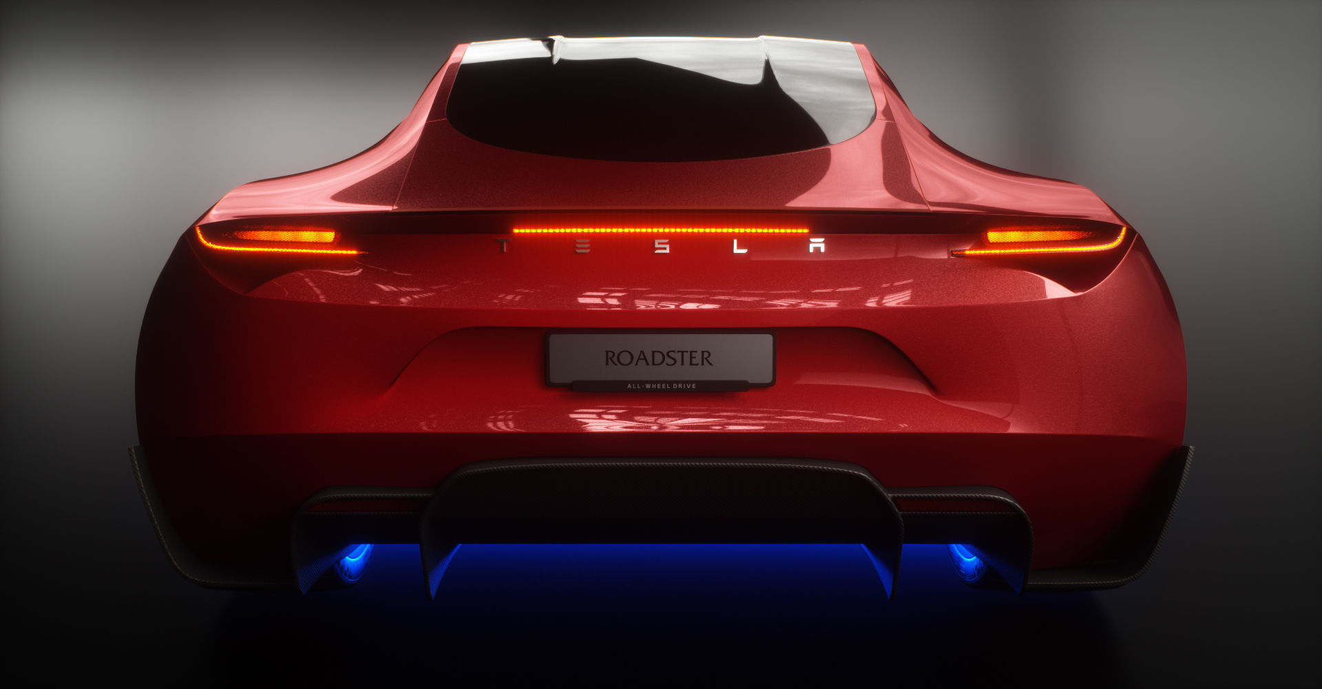 Tesla Roadster 2 Low-poly 3D model_30