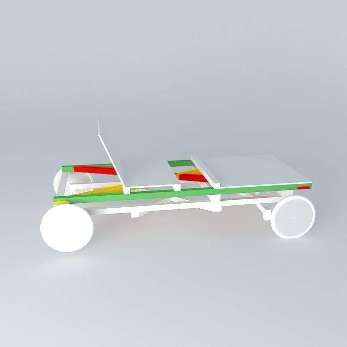 Buildable boxcar Free 3D model_2