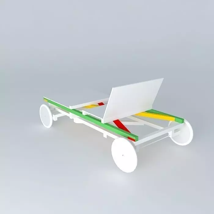 Buildable boxcar Free 3D model_0