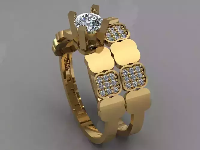 GC GOLD T036- Diamond ring 