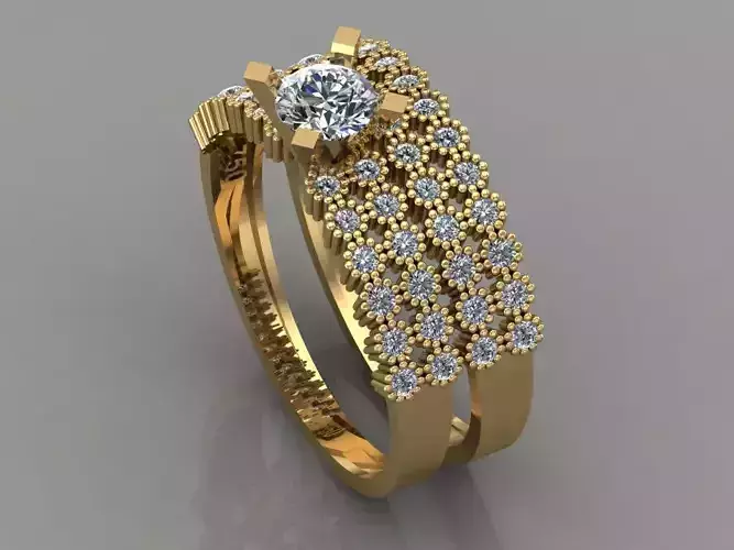 GC GOLD T037- Diamond ring 