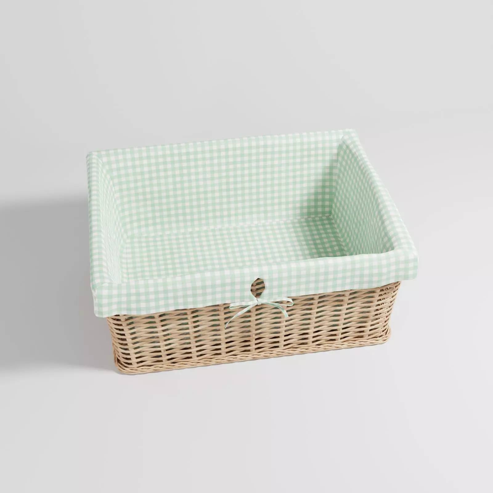 Wicker basket 3D model_0