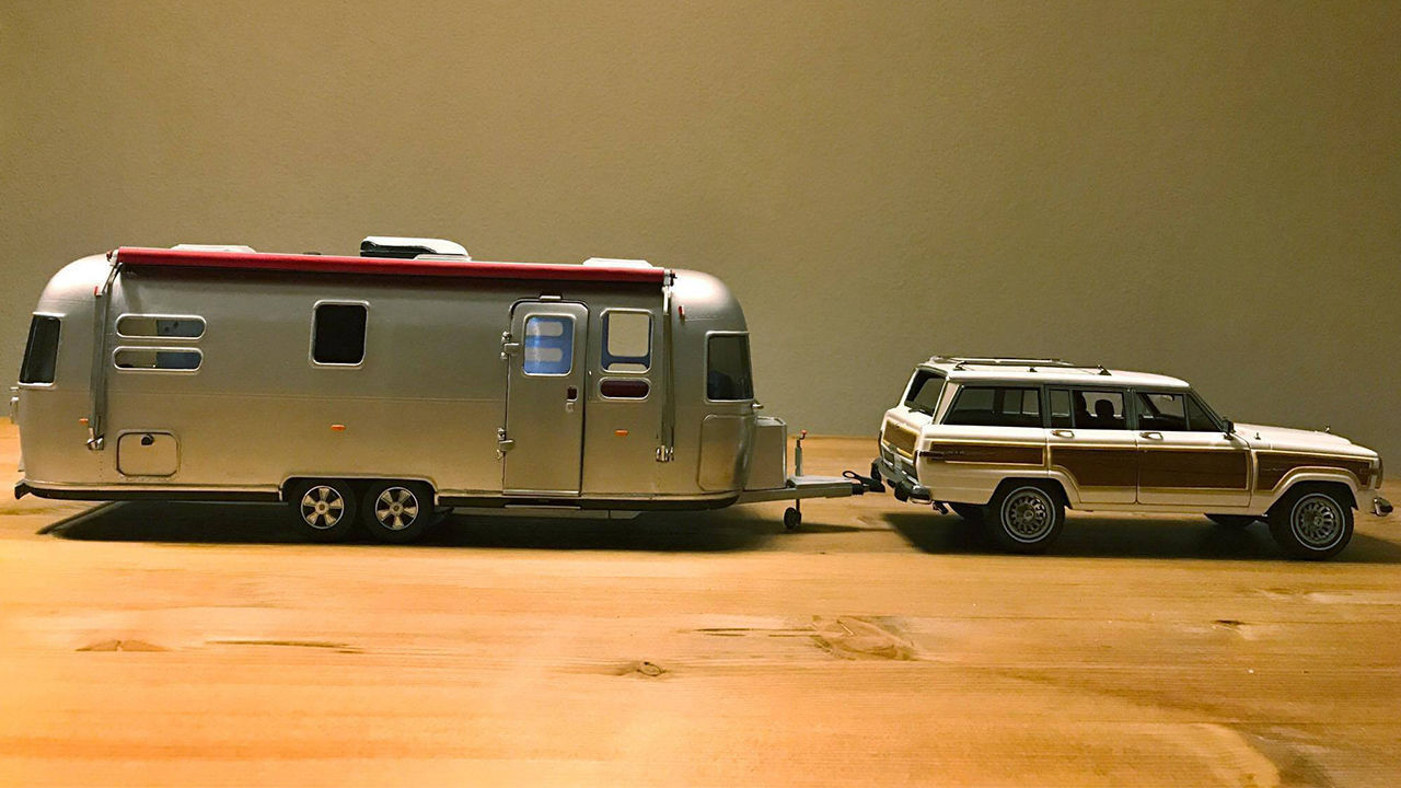 Airstream Trailer Scale 1-18 3D print model_17
