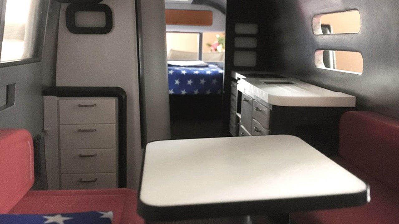 Airstream Trailer Scale 1-18 3D print model_12