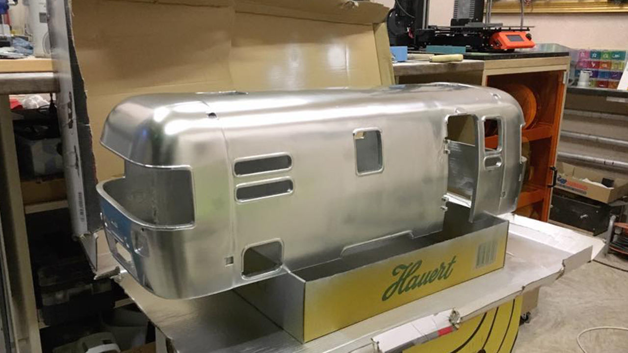 Airstream Trailer Scale 1-18 3D print model_16