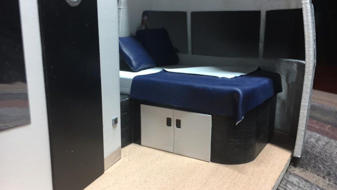 Airstream Trailer Scale 1-18 3D print model_11