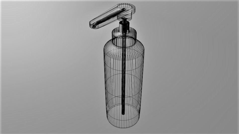 Bottle Hand Wash 2 3D model_4