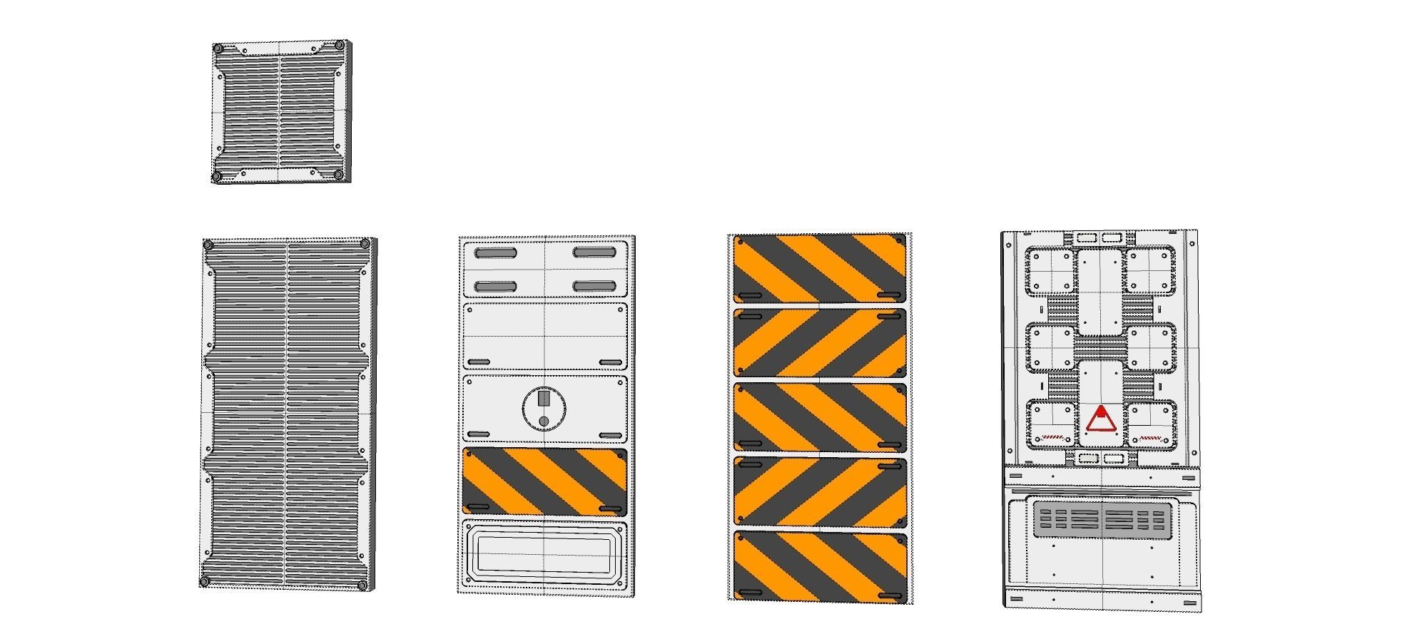 sci-fi Architecture kitbash 8 3D model_27
