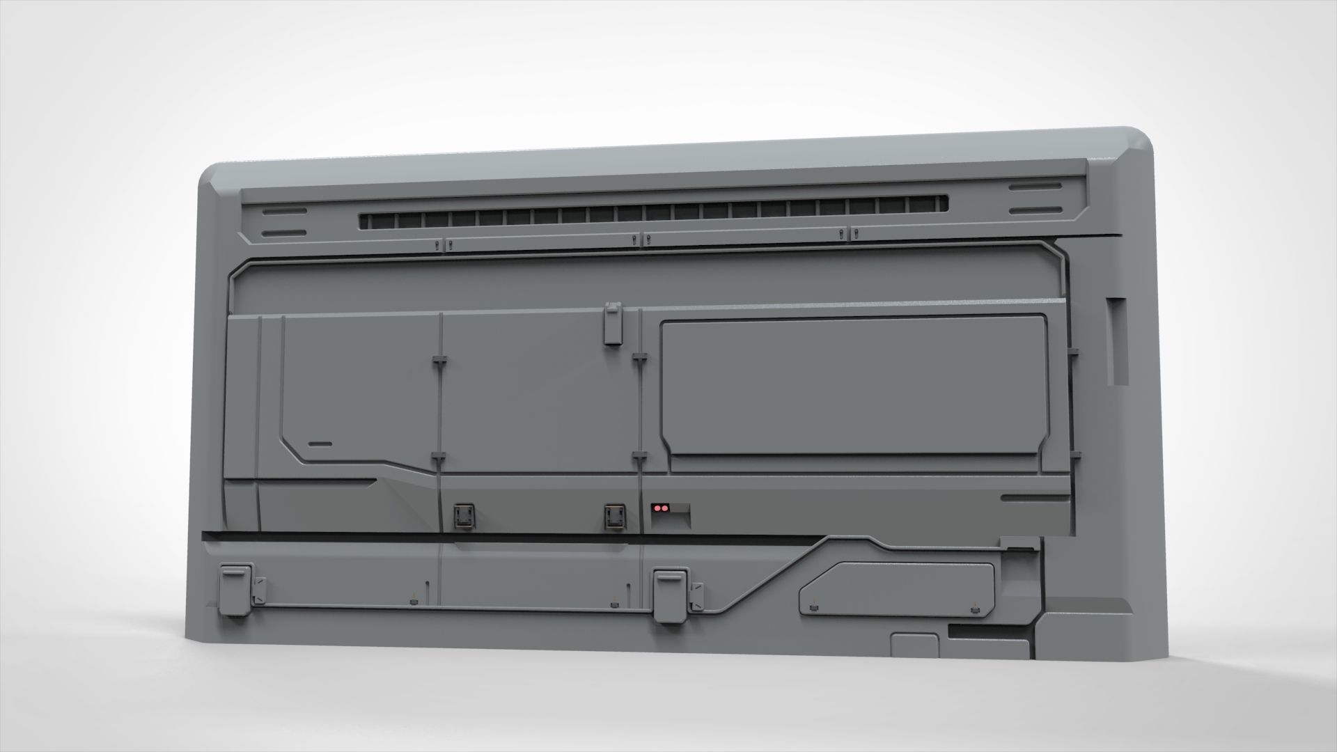 sci-fi Architecture kitbash 8 3D model_14