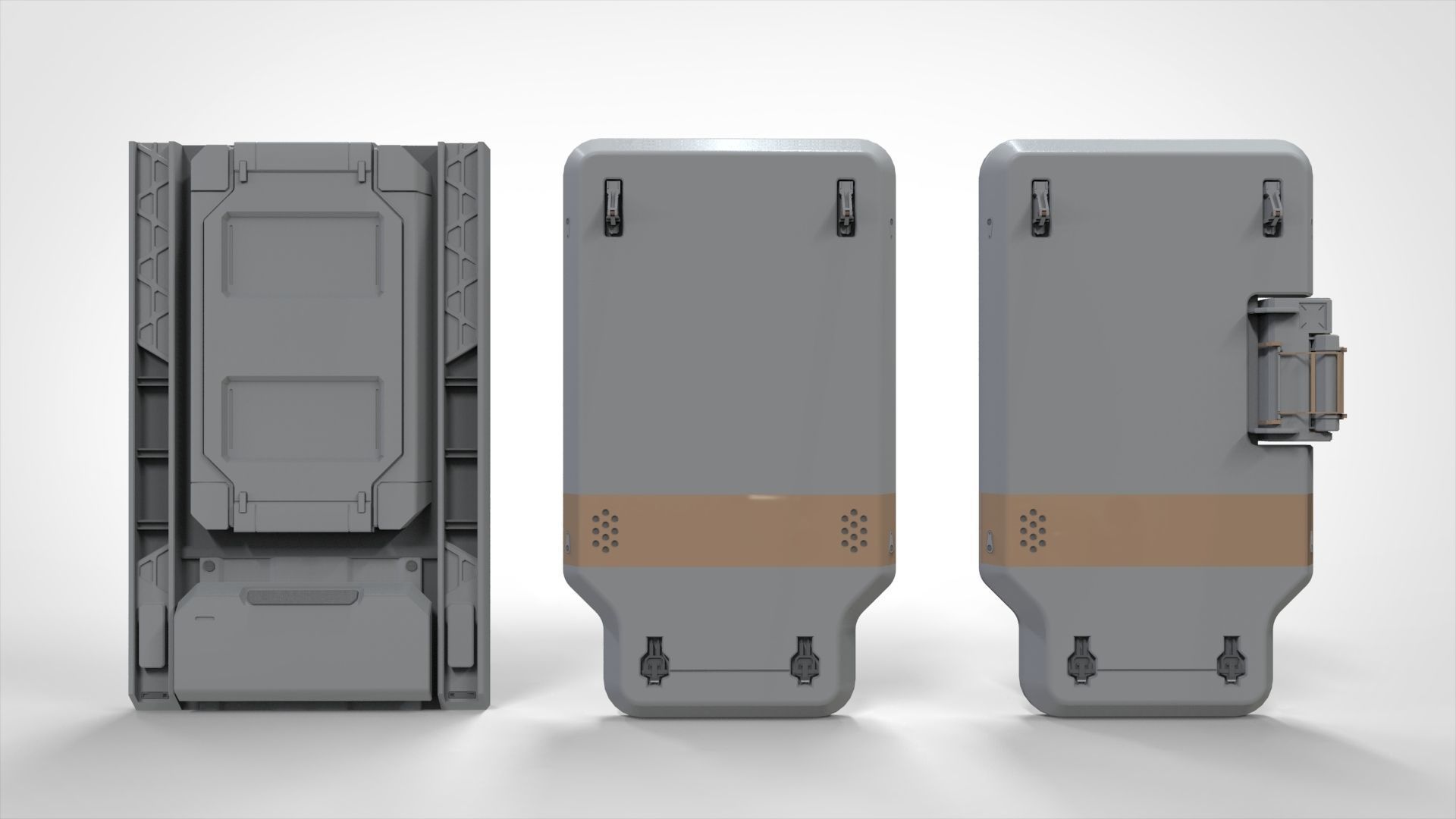 sci-fi Architecture kitbash 8 3D model_16