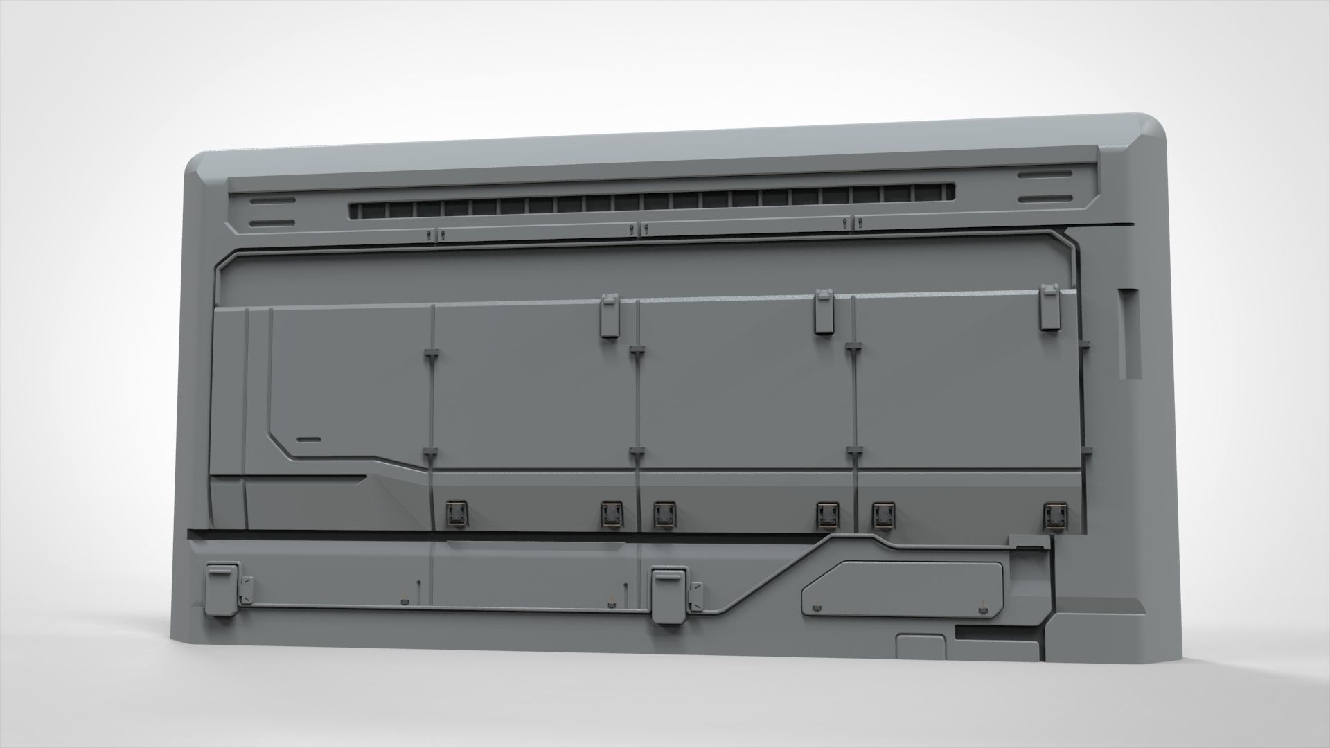 sci-fi Architecture kitbash 8 3D model_15