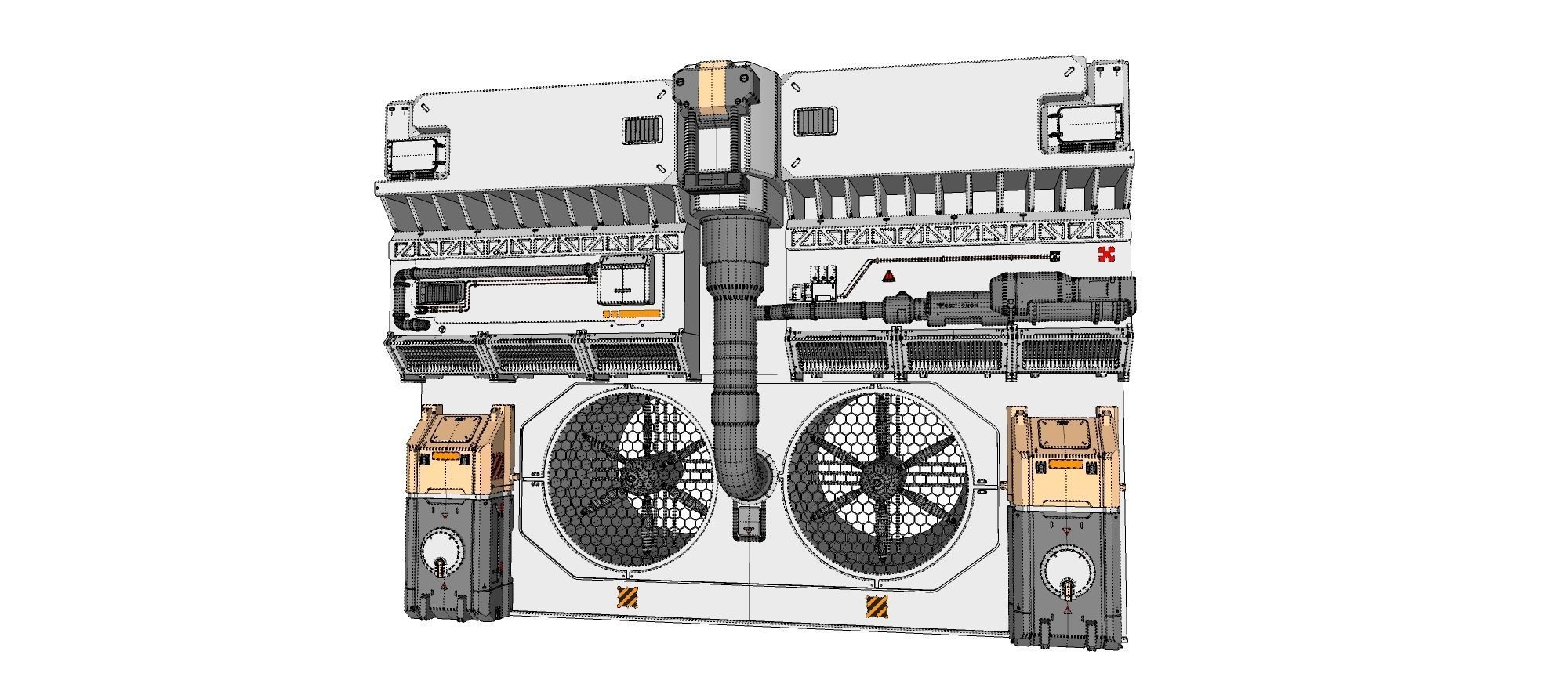 sci-fi Architecture kitbash 8 3D model_20