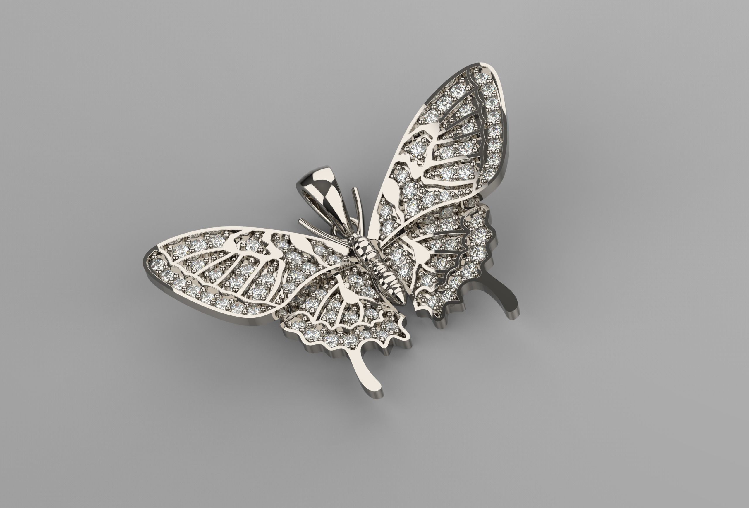 Butterfly New Idea Pendant 3D print model_1
