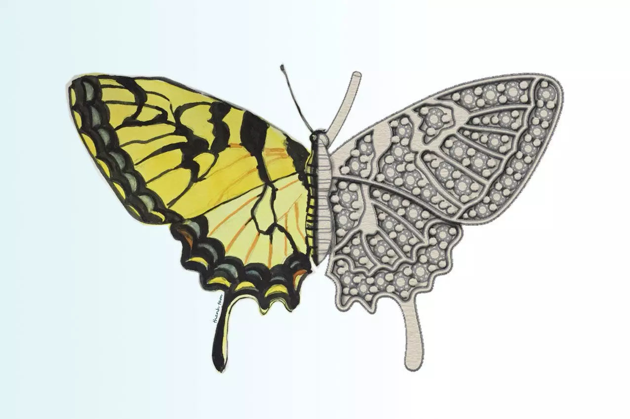 Butterfly New Idea Pendant 3D print model_0