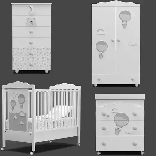Pali Bonnie and Moon Settimino baby furniture set