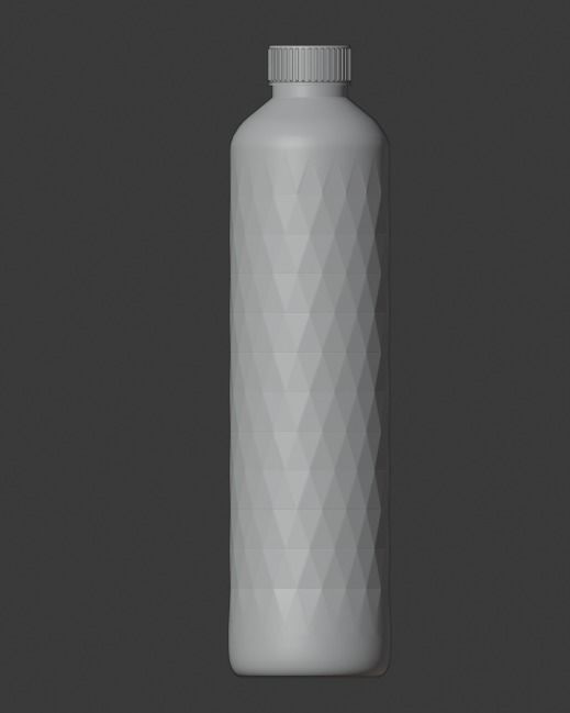 water bottle Low-poly 3D model_4