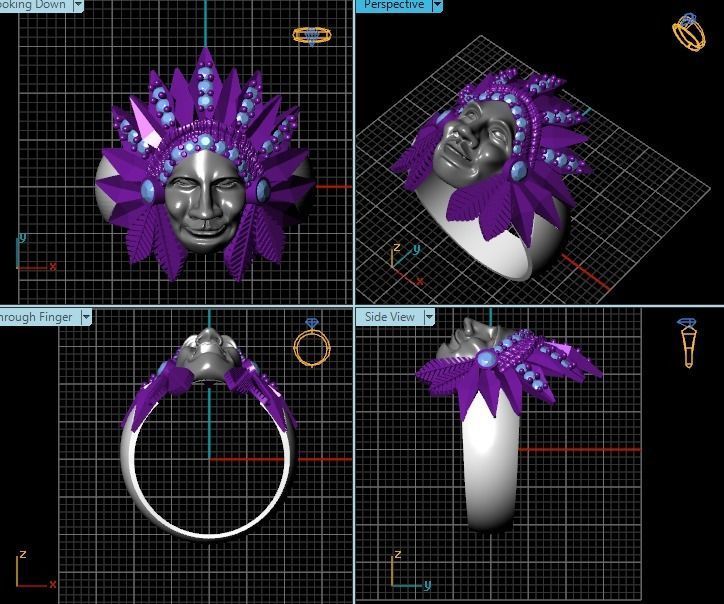 Anillo Indio 3D model_8