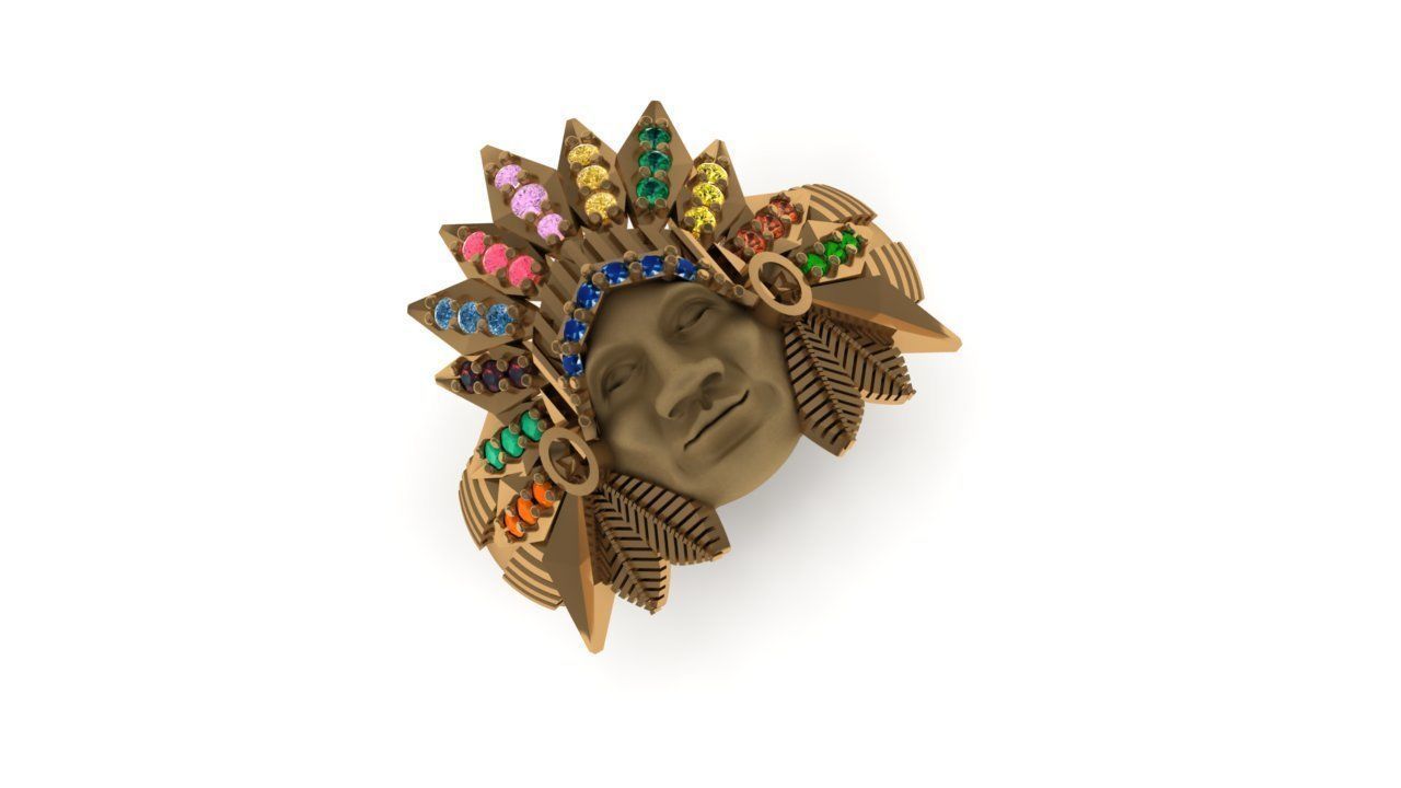 Anillo Indio 3D model_5