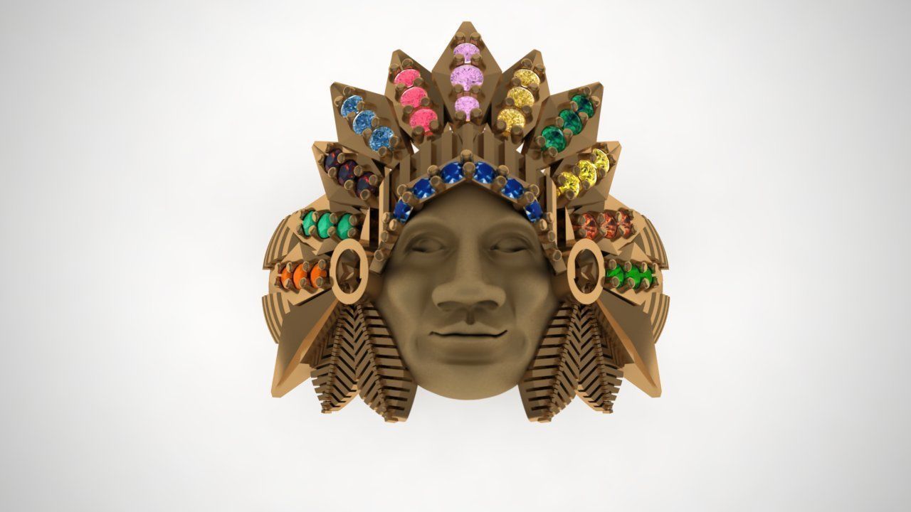 Anillo Indio 3D model_6