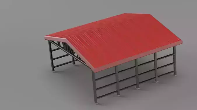 Industrial canopy roof