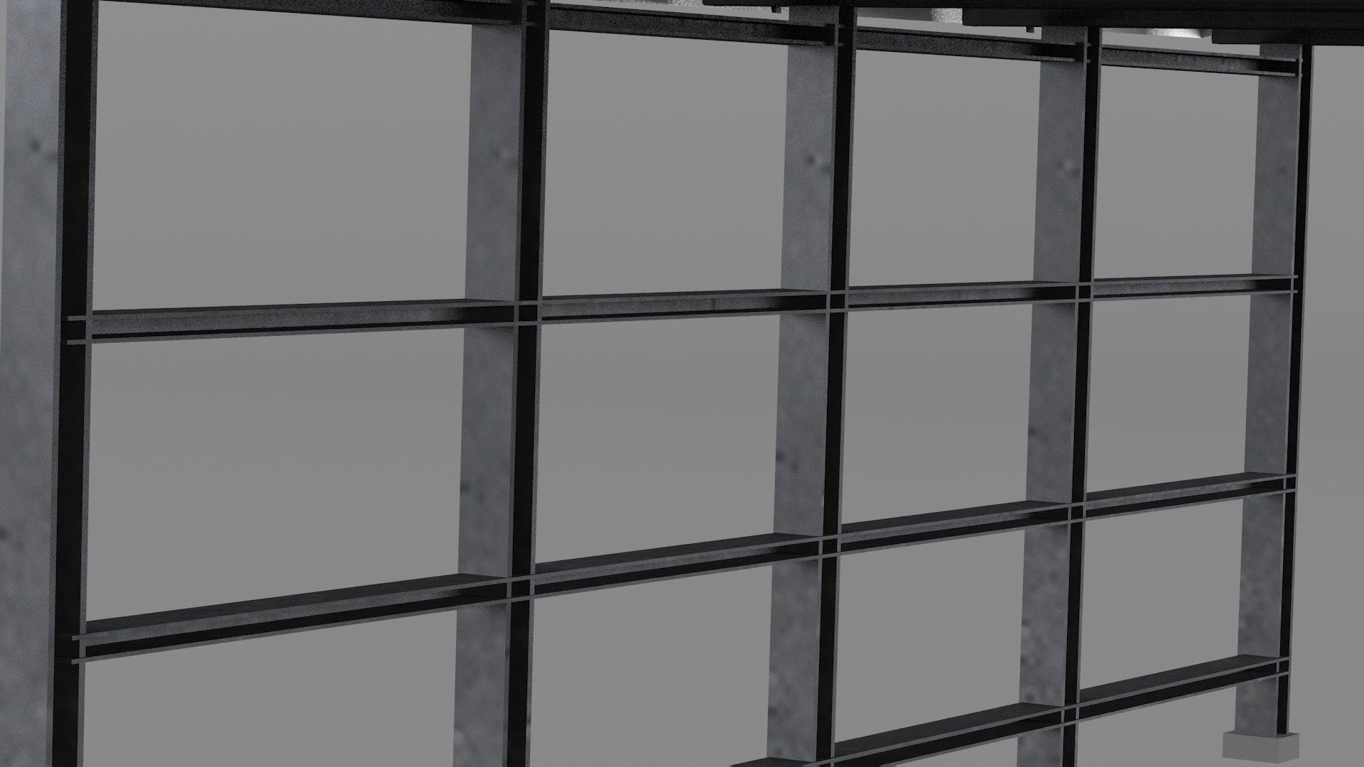 Industrial canopy roof 3D model_5