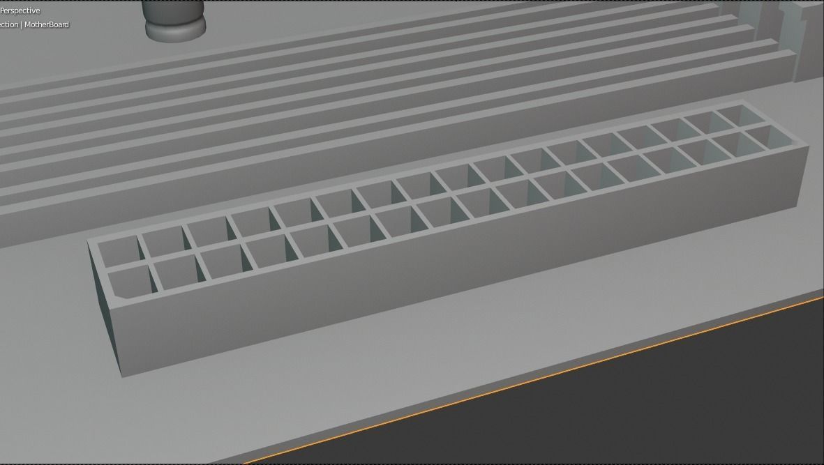 Motherboard cpu board 3D model_21