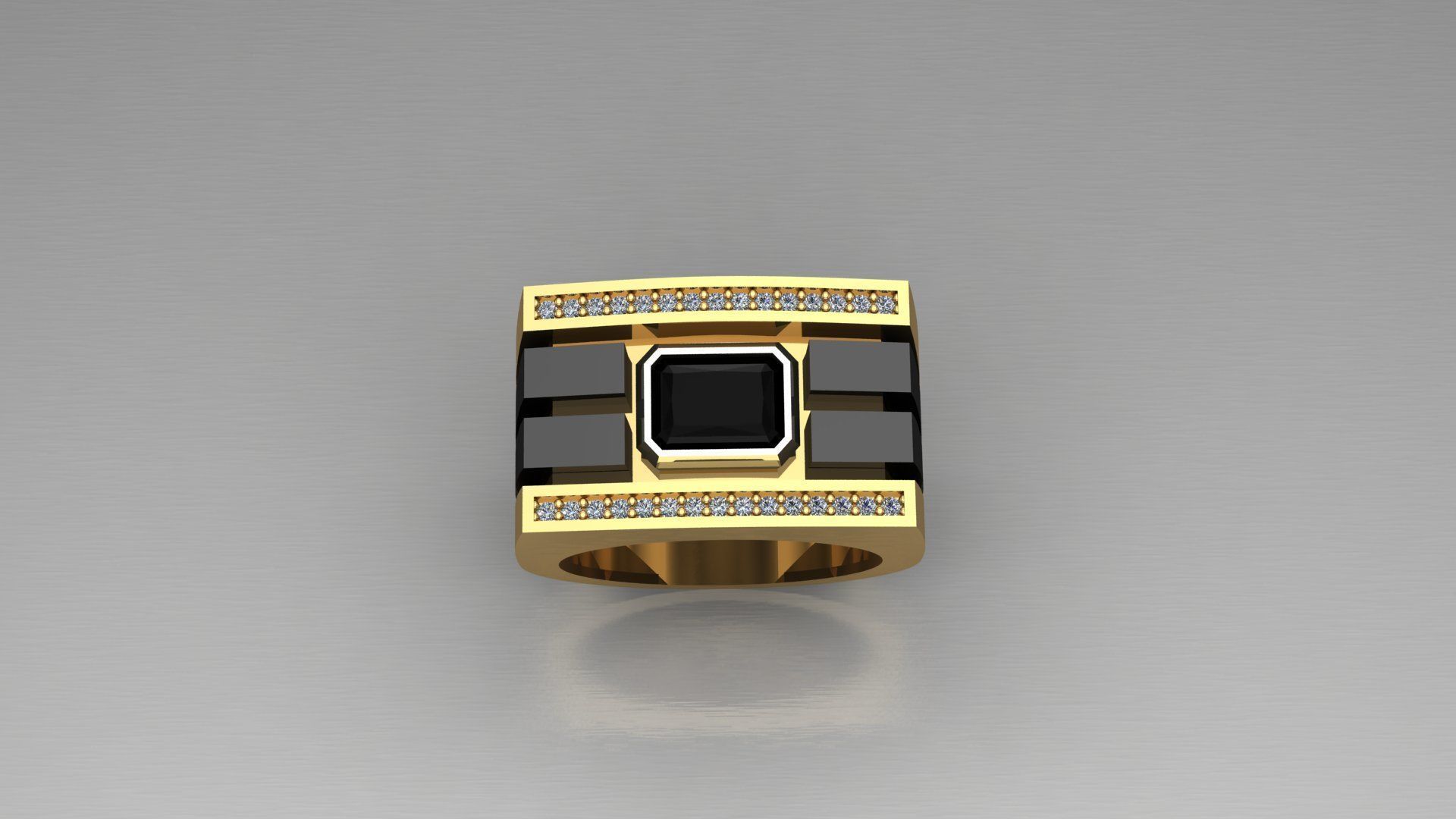 men ring 13 3D print model_3