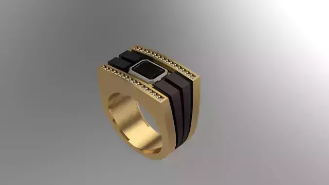 men ring 13 3D print model