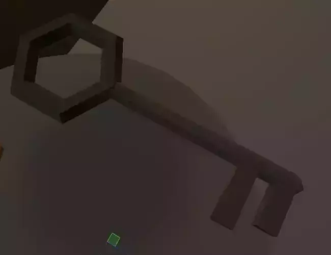 Old Key - stylized lowpoly