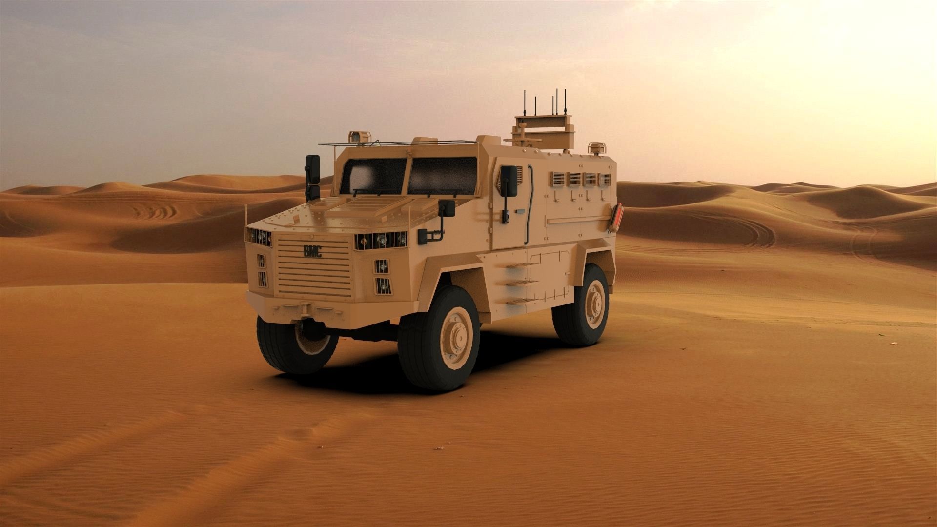 BMC Kirpi 2 Low-poly 3D model_4